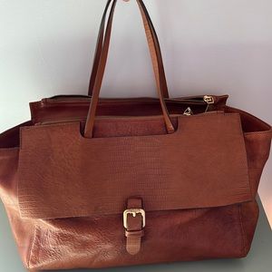 Massimo Dutti Leather Handbag